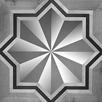 Charlottenburg Parquet Copper brushed Steel